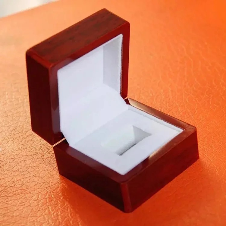 Jewelry Box Packaging Wooden Box Porous Champion Ring Set Box Ring Jewelry Box Wholesale Factory Direct Sales