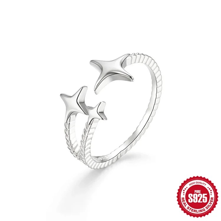 Fashion Luxury Zircon Silver Ring