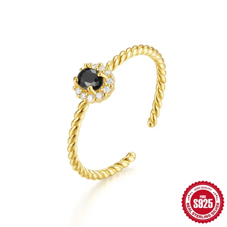 Fashion Luxury Zircon Silver Ring