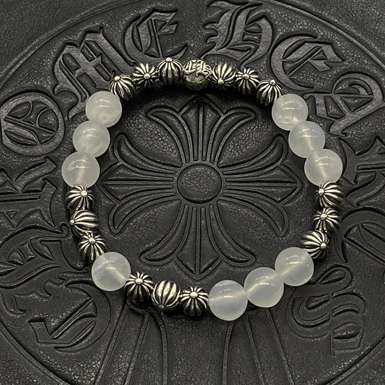 Chrome Hearts Vintage Unisex Obsidian Turquoise Bracelet