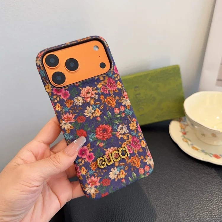 Embroidered Gold Phone Case