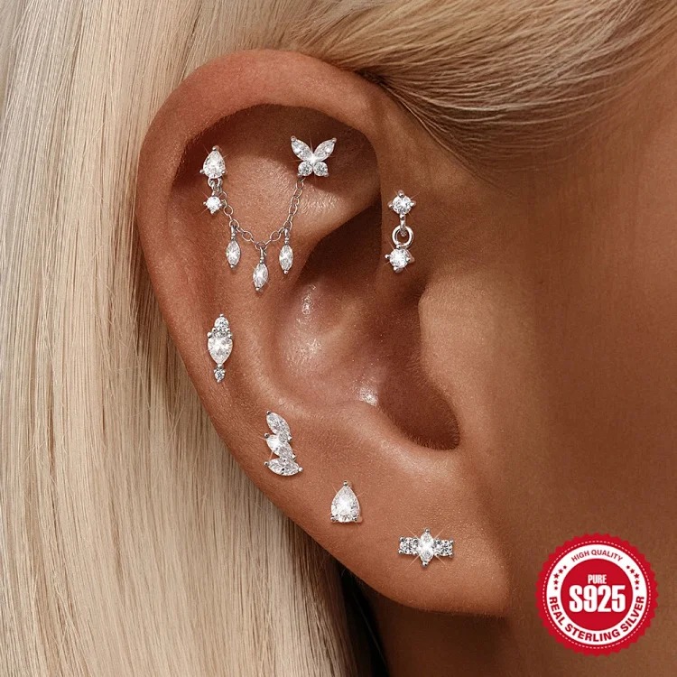 Luxury Silver Earrings
