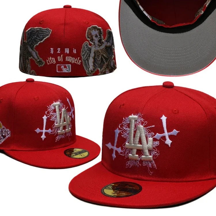 Baseball cap large head circumference non-adjustable flat brim hat