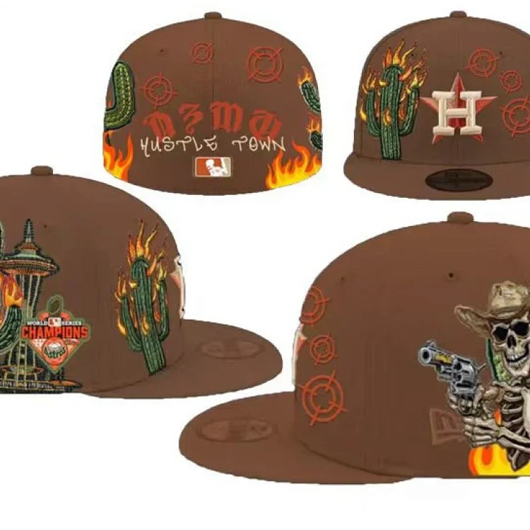 Baseball cap large head circumference non-adjustable flat brim hat