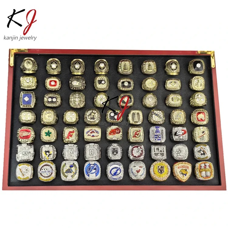 NHL Hockey Championship Rings Set of 60 1960-2025 Stanley Cup Fans Men's Collection