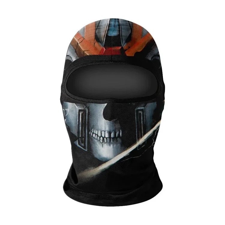 Headgear motorcycle sun protection motorcycle ice silk windproof skull mask for men and women breathable and sweat-wicking full face neck scarf hood