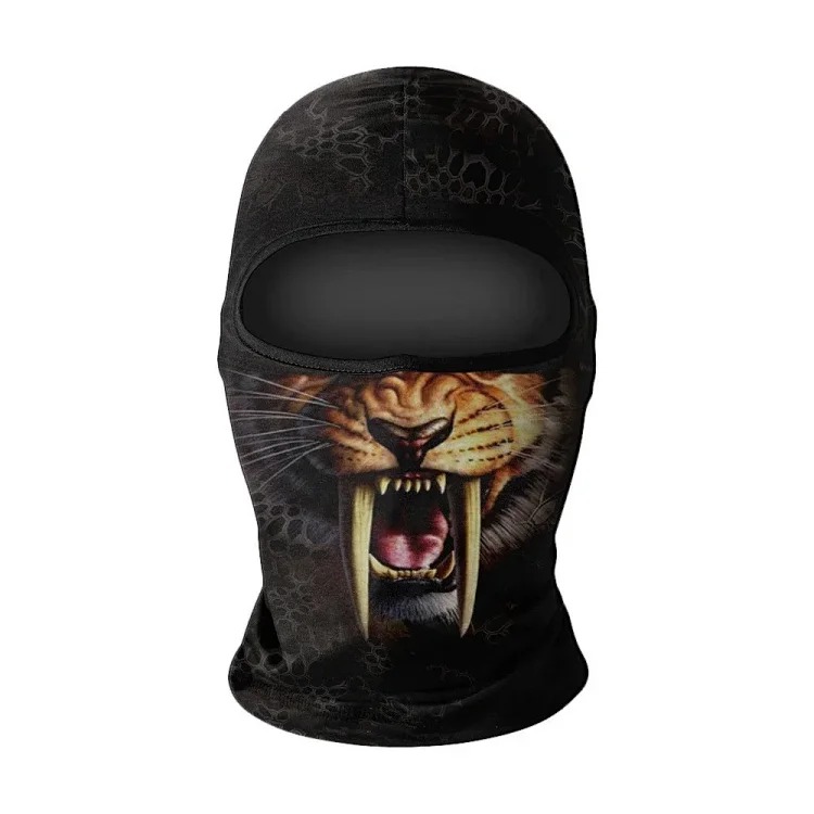 Headgear motorcycle sun protection motorcycle ice silk windproof skull mask for men and women breathable and sweat-wicking full face neck scarf hood