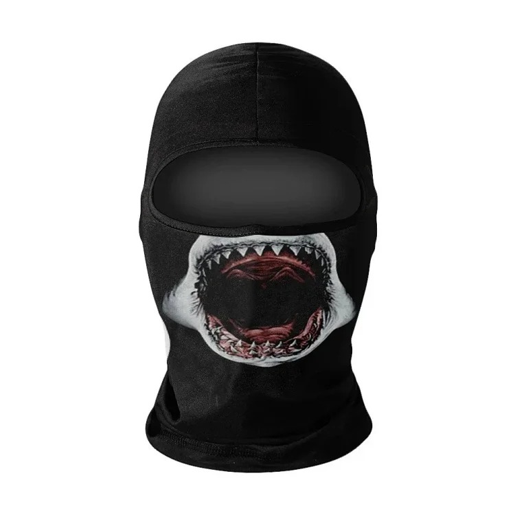 Headgear motorcycle sun protection motorcycle ice silk windproof skull mask for men and women breathable and sweat-wicking full face neck scarf hood