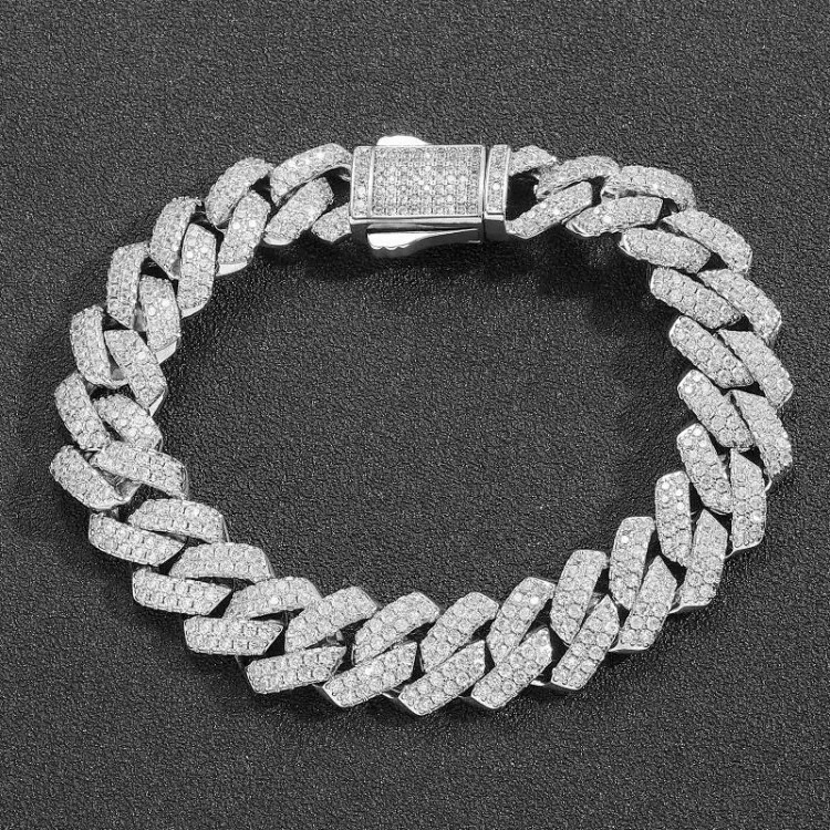 5ACubic Zirconia Stone Diamond Bracelet Hip-Hop Jewelry