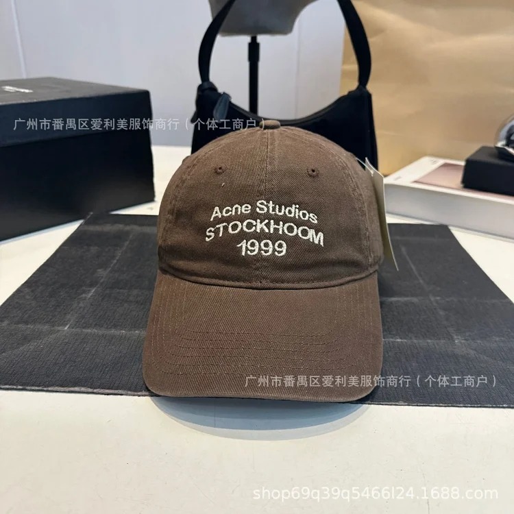 New style simple solid color soft top hat women's fashion Korean style simple baseball cap letter embroidered peaked cap men's style