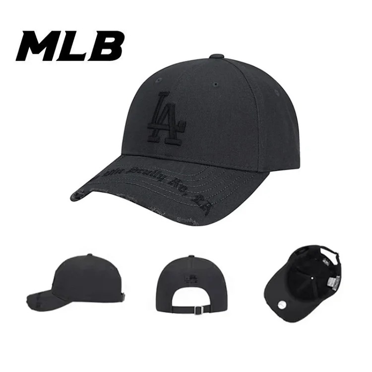 mlb hat men and women 2026 new ny hard top baseball cap big head circumference sun hat la peaked cap large brim