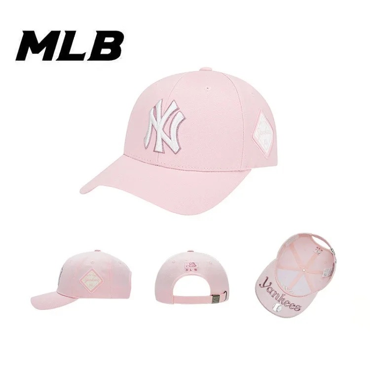 mlb hat men and women 2026 new ny hard top baseball cap big head circumference sun hat la peaked cap large brim