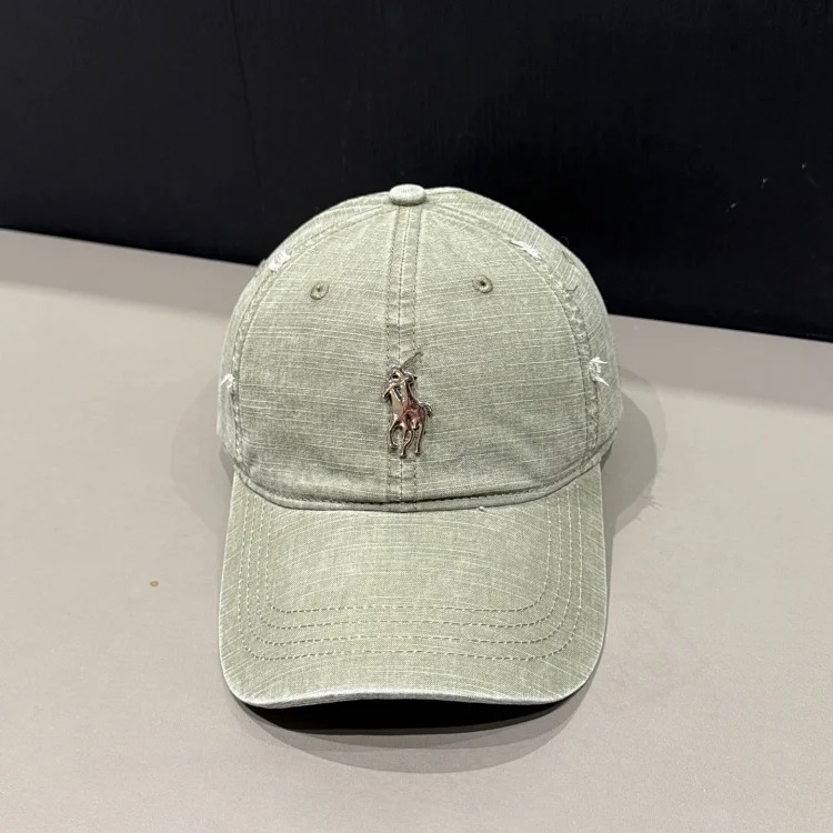 Spring and summer new hats women's personalized baseball caps with holes, large head circumference, cotton peaked caps, sun protection hats