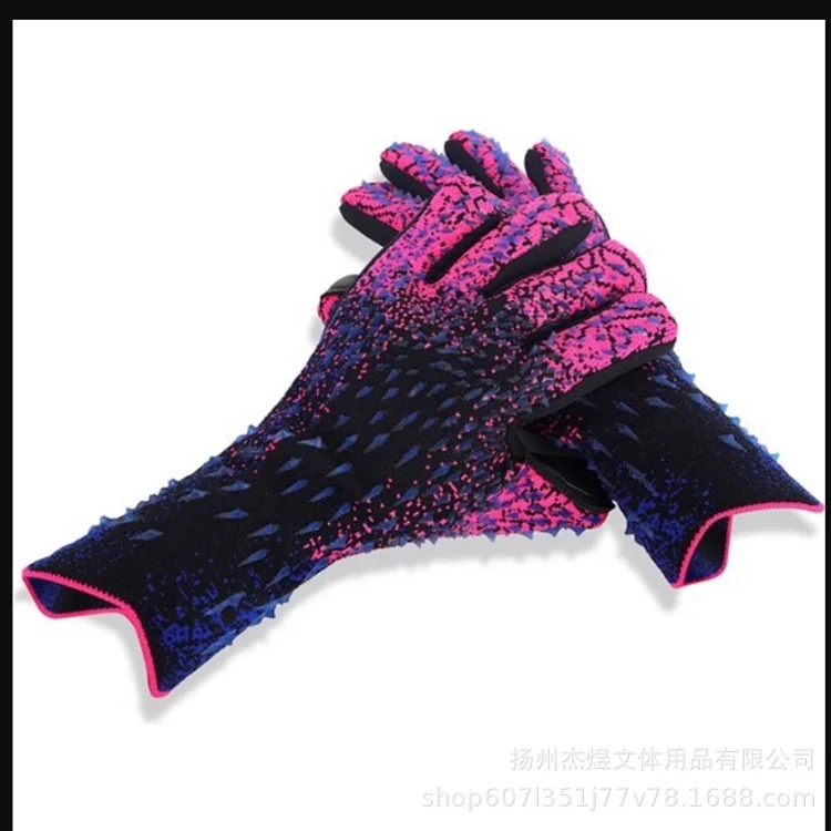 Football goalkeeper gloves thickened children and adults latex fingerless training breathable and comfortable football goalkeeper gloves