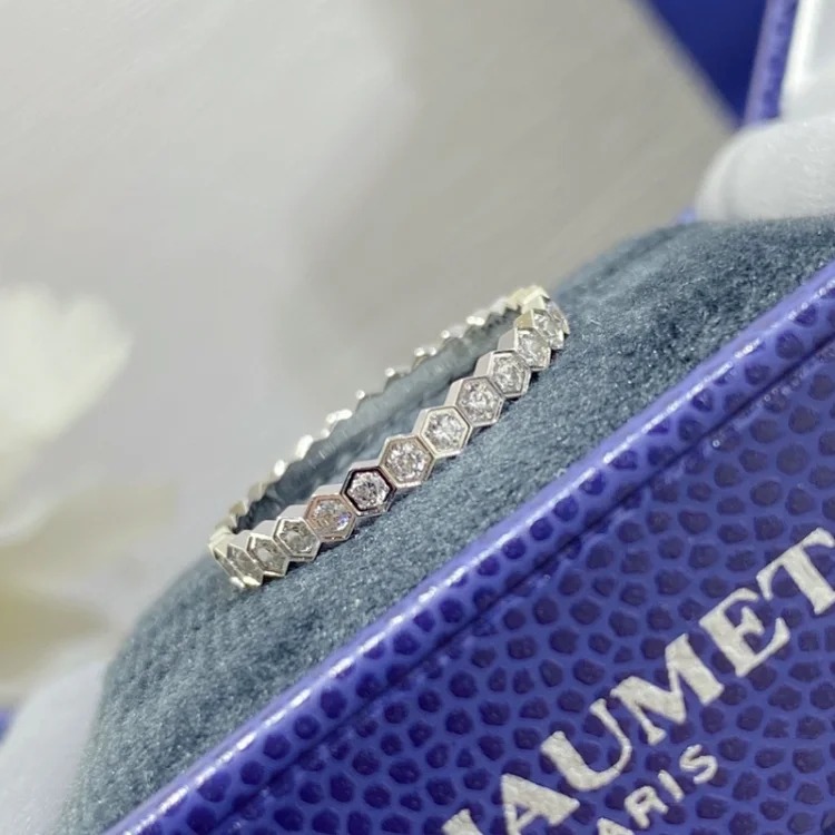 CHAU RING 925 sier Bee My Love Honeycomb Ring Spliced ​​Ring