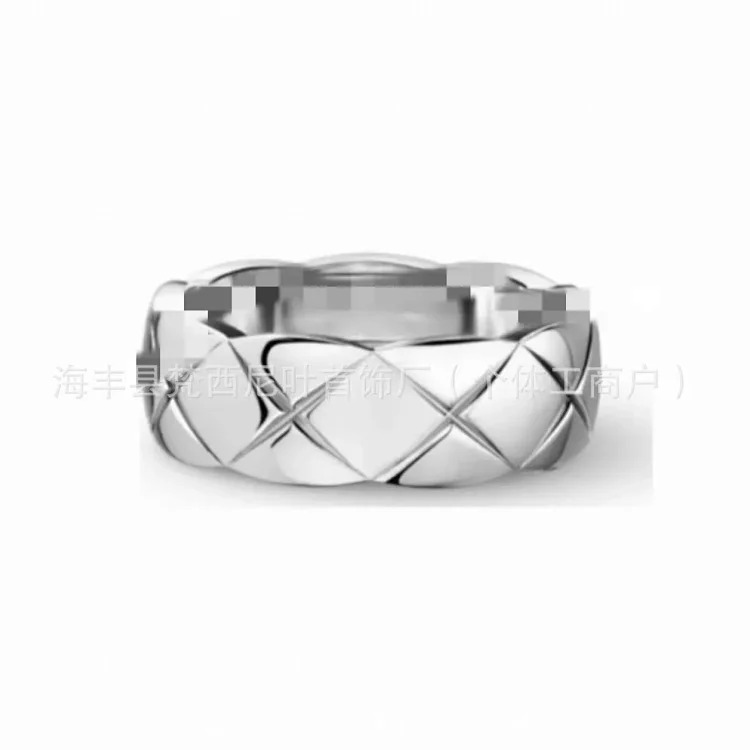 High V gold coco diamond ring diamond diamond ring sterling silver 18k rose gold source factory direct sales