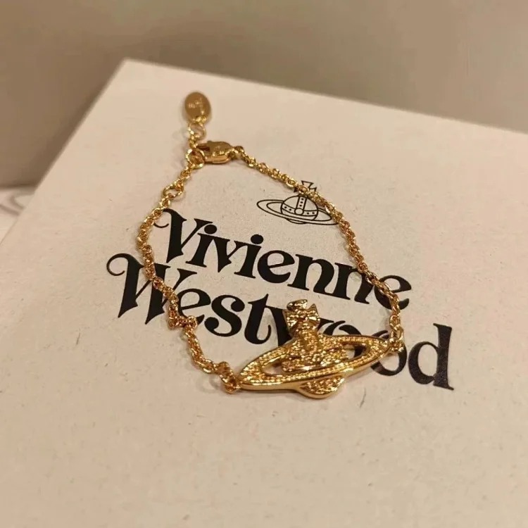 High of the Queen Mother's Saturn chain full of diamond bracelets for women niche simple high-end bracelets wholesale cross-border