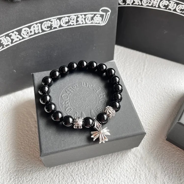 Chr Ome Hea Rts Bracelets