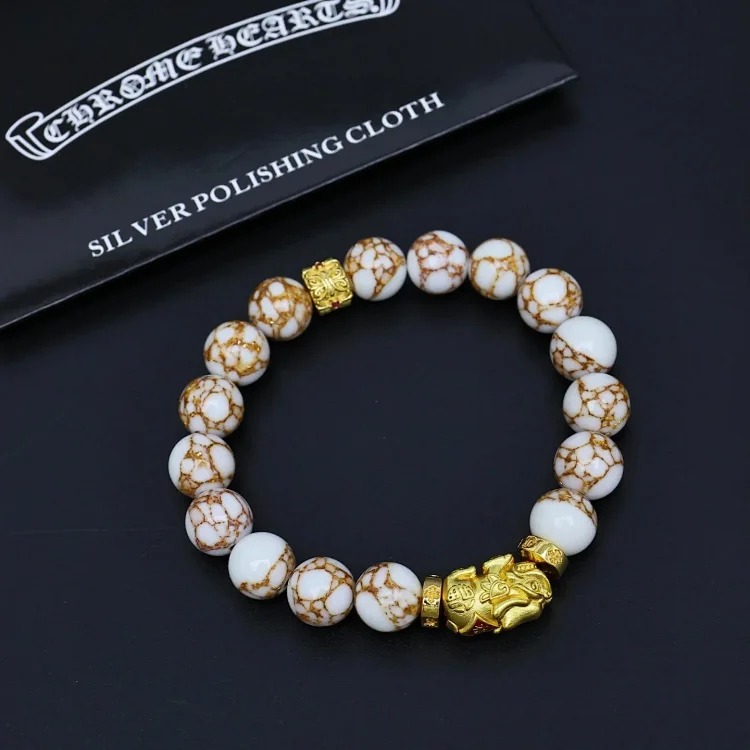 Chr Ome Hea Rts Bracelets